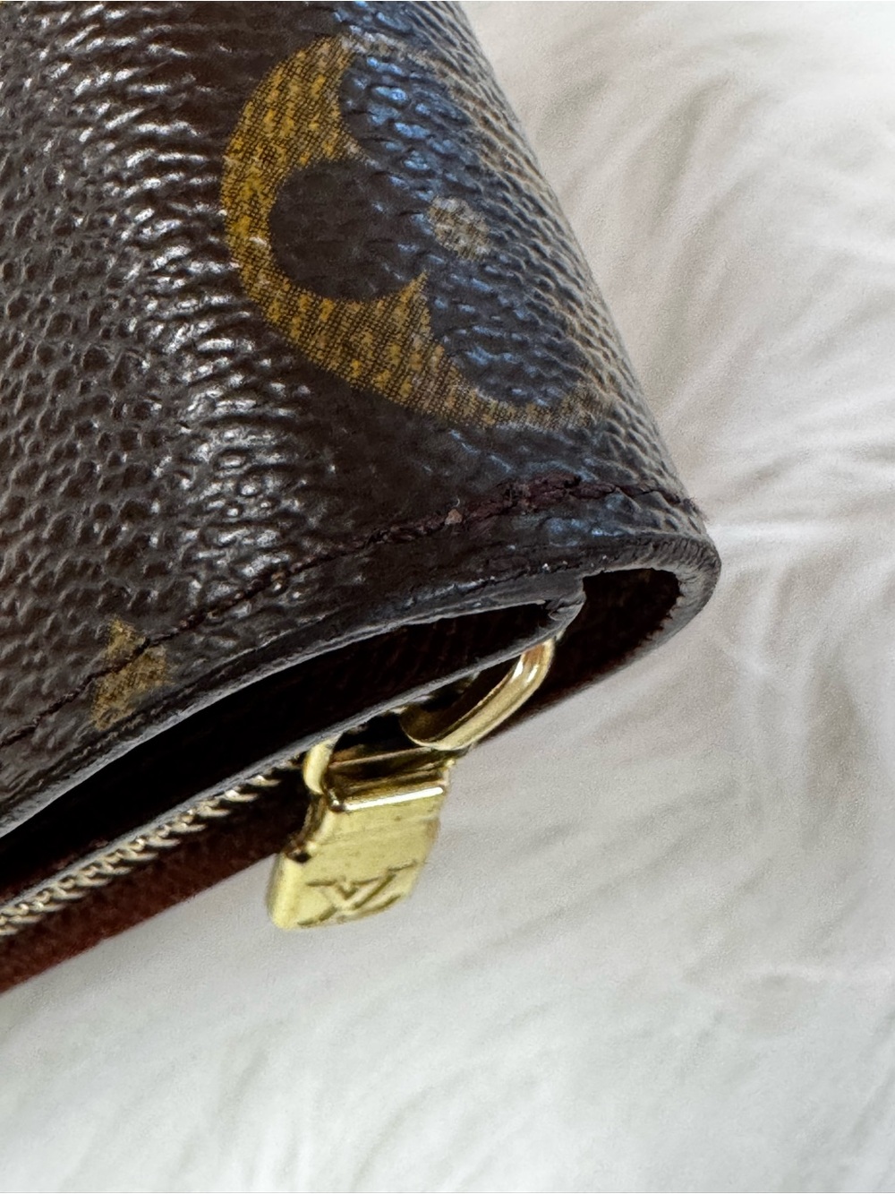 Louis Vuitton LV Monogram Compact VTG Zip Wallet Coin Compartment with Dust Bag - Picture 9 of 17